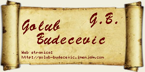 Golub Budečević vizit kartica